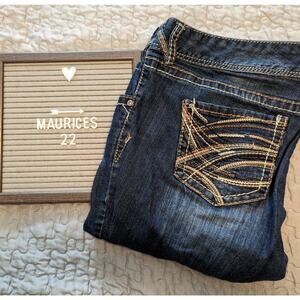 Maurices Distressed Bootcut Jeans Sz 22R